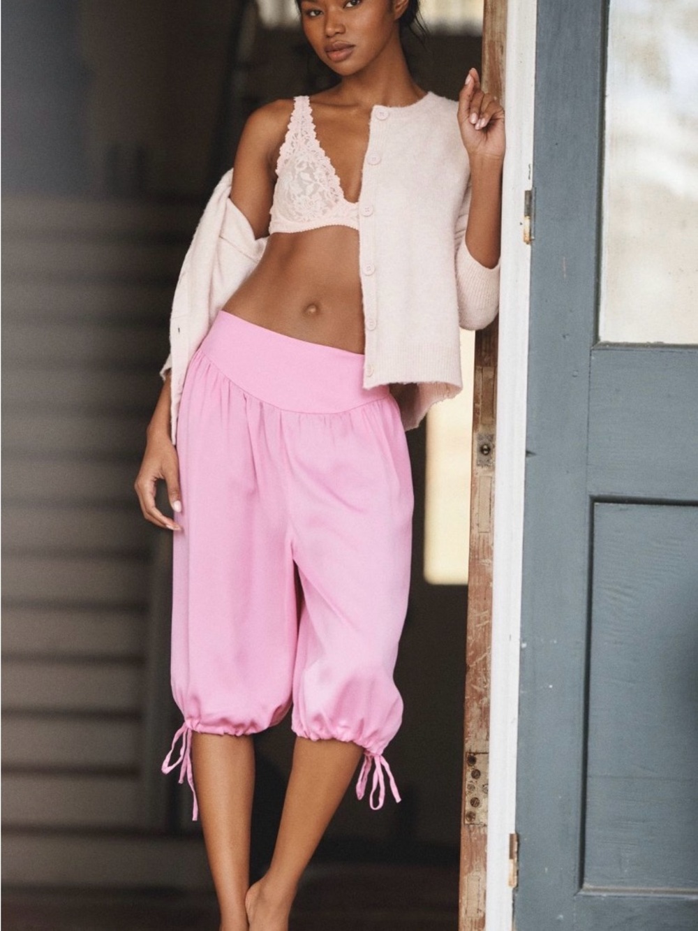 LyreBird Silky Bloomer Bermuda Shorts - Light Pink